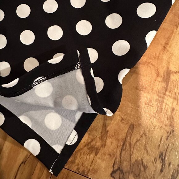 Lands’ End Swim Cover-Up – Black & White Polka Dot – Medium Petite - Picture 8 of 10